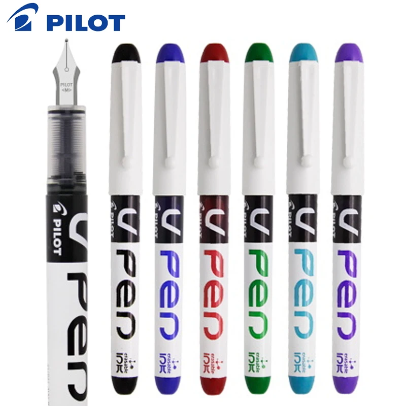 

1pcs PILOT Fountain pen SVPN-4W V Pen Straight liquid disposable color pen Student Words Office Signature Supplies M nib