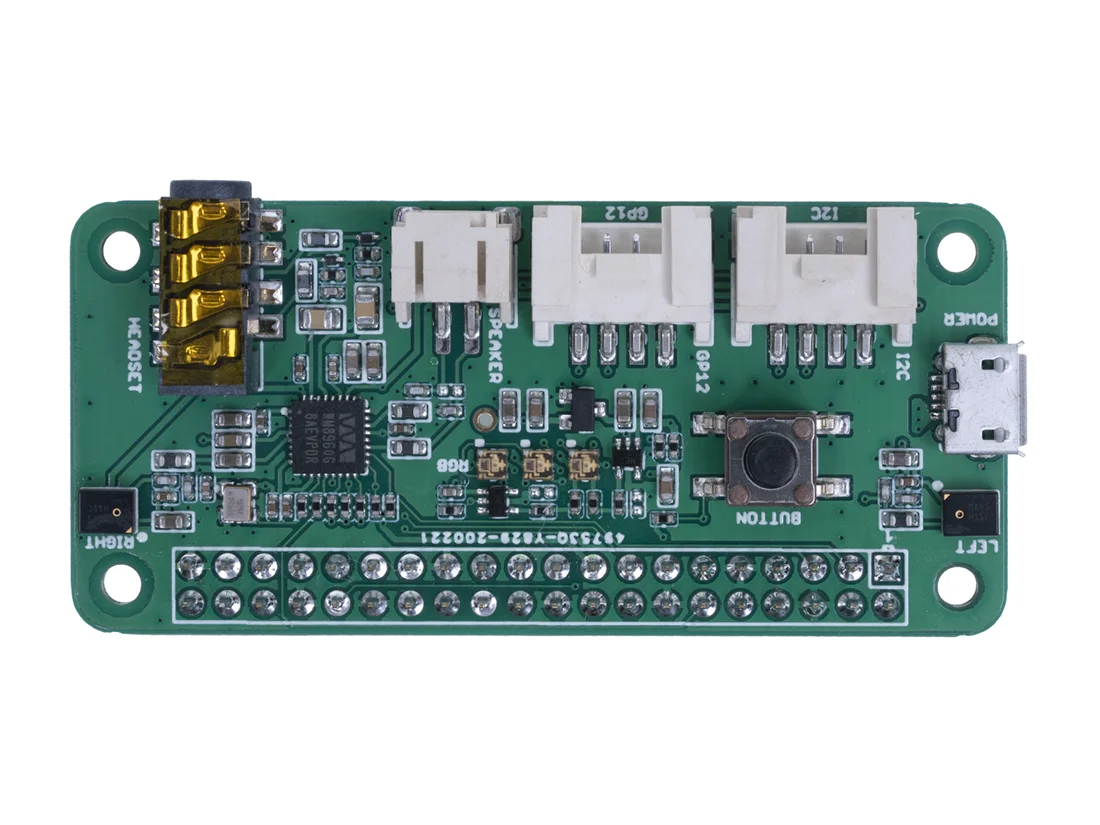 Расширительная плата с двойным микрофоном для Raspberry Pi на основе WM8960 поддержка GPIO