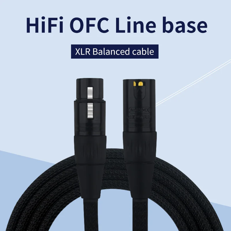 Высококачественный 6N Oxyge Бесплатный медный XLR аудиокабель сбалансированный