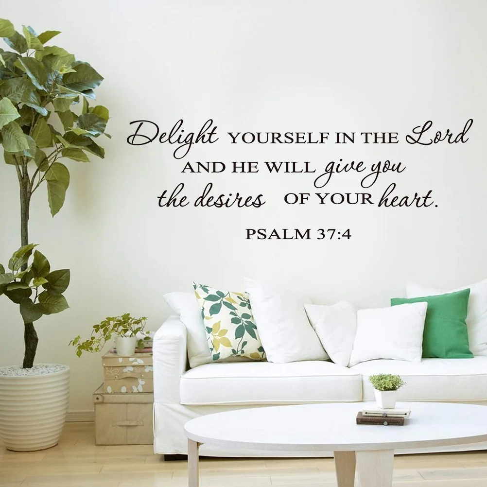 

Delight Yourself in the Lord Wall Decal Scripture Wall Decal Wall Art Sticker