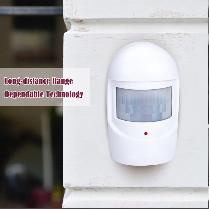 

Wireless Motion Sensor Detector Door Gate Entry Bell Chime Alert Alarm Doorbell