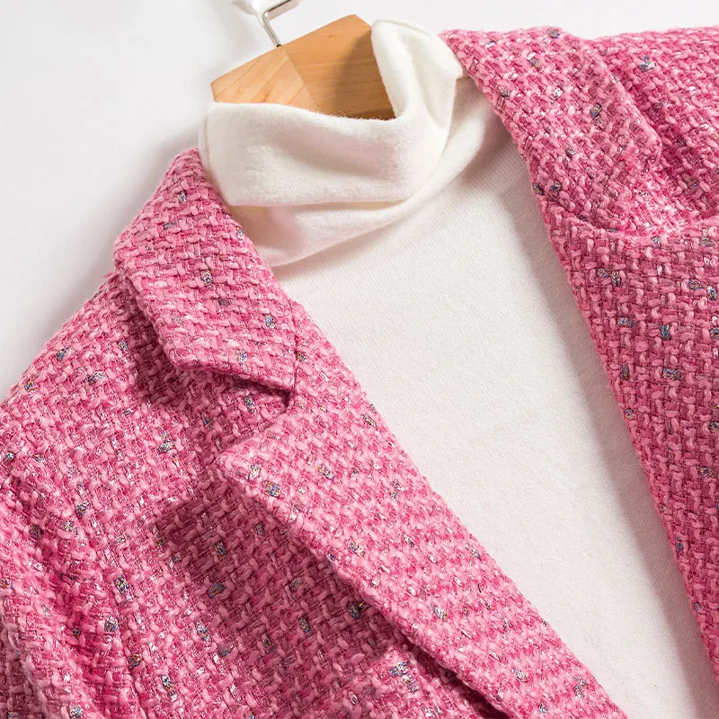 Женские осенние блейзеры новая Корейская версия облегающего двубортного