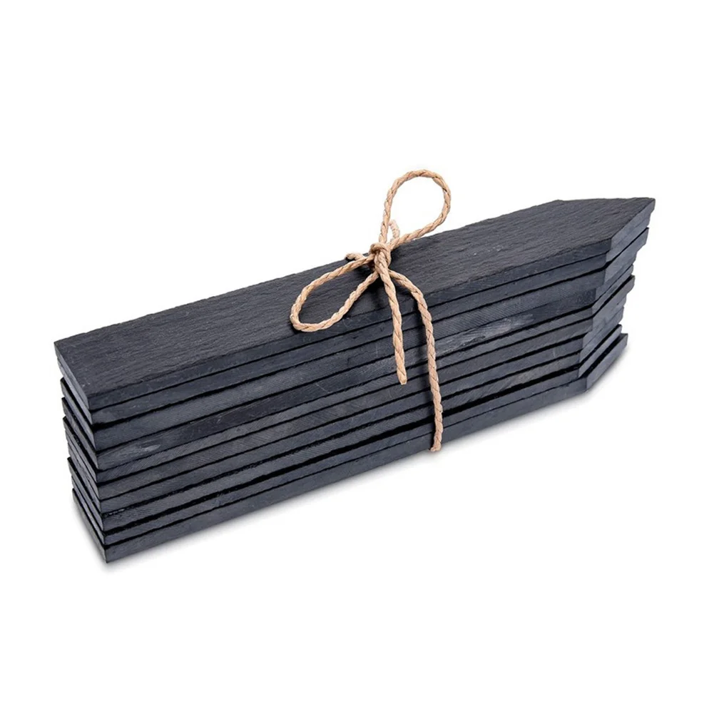 

10PCS Plant Tags Slate Plant Plugs Plant Sticky Label Garden Flower Pot Plant Signs Greenhouse Herb Markers Plants Ornaments New