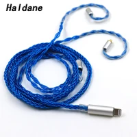 haldane hifi up occ single crystal silver mmcx connector headphone upgrade cable for lightning plug