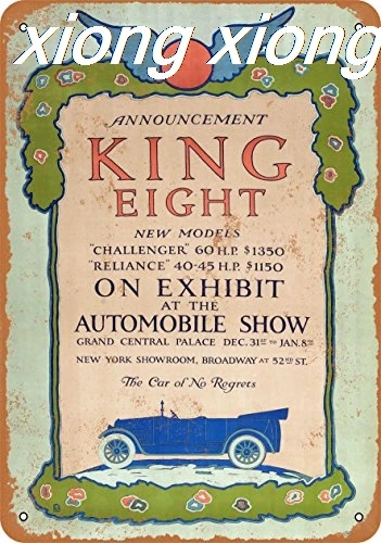 

Металлический знак 1915 King Eight Motor Cars-винтажный вид