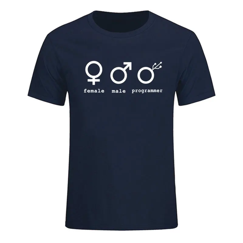 

New 2020 Fashion Female Male Programmer T Shirt Summer Style Men Short Sleeve Cotton Funny Computer Man Top Tee