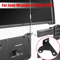 hood side outer aerials antenna mount bracket holder for jeep wrangler jk 2007 2017 side door panel aerials holder accessories