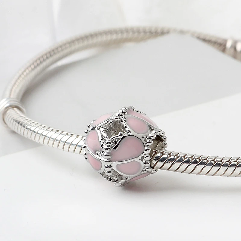 CUTEECO 2019 Новый Дизайн Розовая бабочка эмаль DIY шармы Бусины Подходит оригинальный