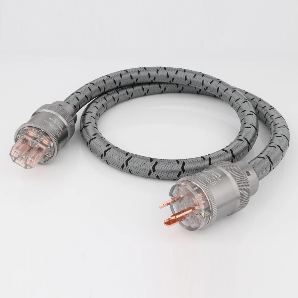 

JP KRELL CRYO-156 AU Power Cable Hifi Audio CD Amplifier AU Power Cord Mains Cord with Pure Copper Aluminium Case Power Plug