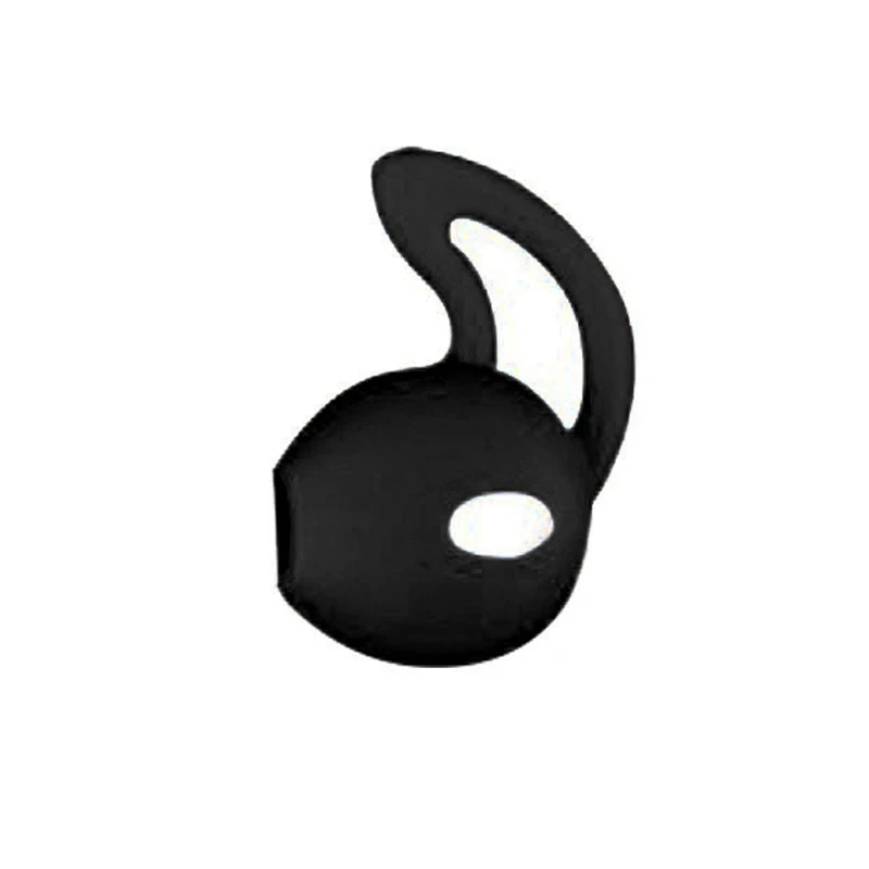 black right Многоцветный для Airpods 2 Bluetooth беспроводная гарнитура Ушная крышка Нескользящие силиконовые наушники-вкладыши анти-потеря силиконовые наушники/один - Цвет: black right