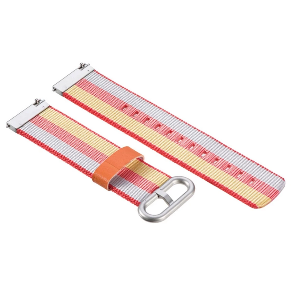 Цветной нейлоновый ремешок для Xiaomi Huami Amazfit Bip Bit Youth Watch Band аксессуары холщовый браслет 20 мм спортивный ремешок для часов