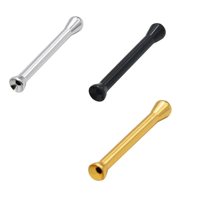1 шт. Алюминий сплав Табак соломы Sniffer Snorter носовые курительная трубка Snuffer пуля