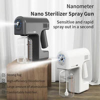 380ml wireless nano sprayer blue light nano battery human body induction timing disinfects spray gun atomizer for office garden