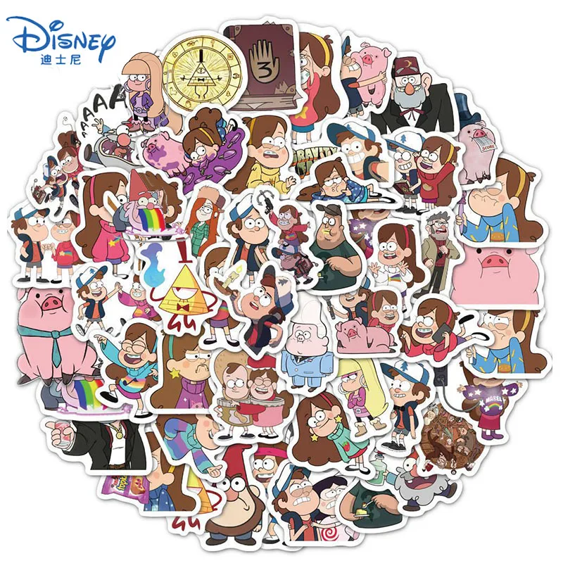 10/50 шт Мультяшные Гравити Фолз наклейки милые Водонепроницаемый ноутбука