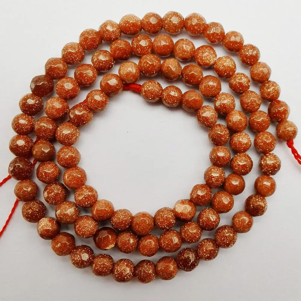 

4MM Golden Sandstone Stone Faceted Loose Beads Strand 15 Inch Jewelry Making A335