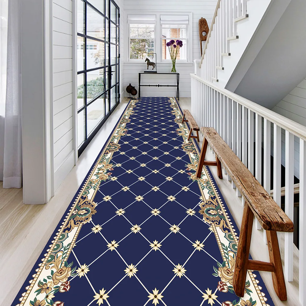 

3D printed square corridor carpet is suitable for bedroom, kitchen, decoration, living room and home decoration