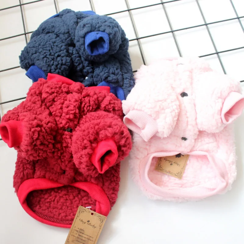 Зимняя одежда для собак флисовые пальто домашних питомцев костюм собаки куртка