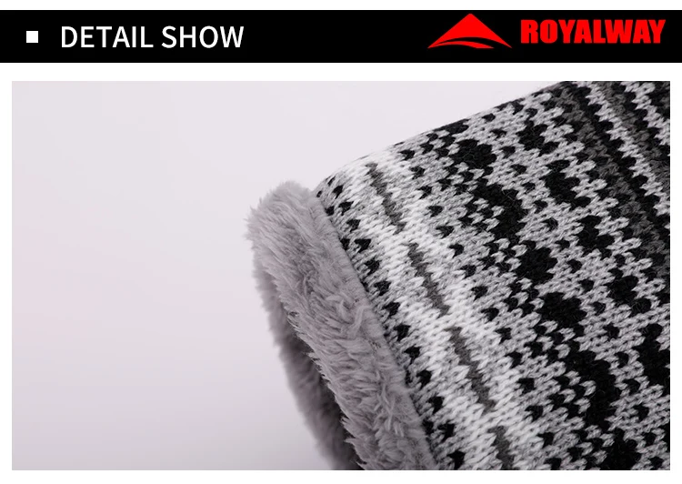 ROYALWAY, богемные, с геометрическим узором, женские, теплые, зимние, для шеи, теплые, плотные шарфы, свитер ручной работы, шейный шарф RPSB4306I