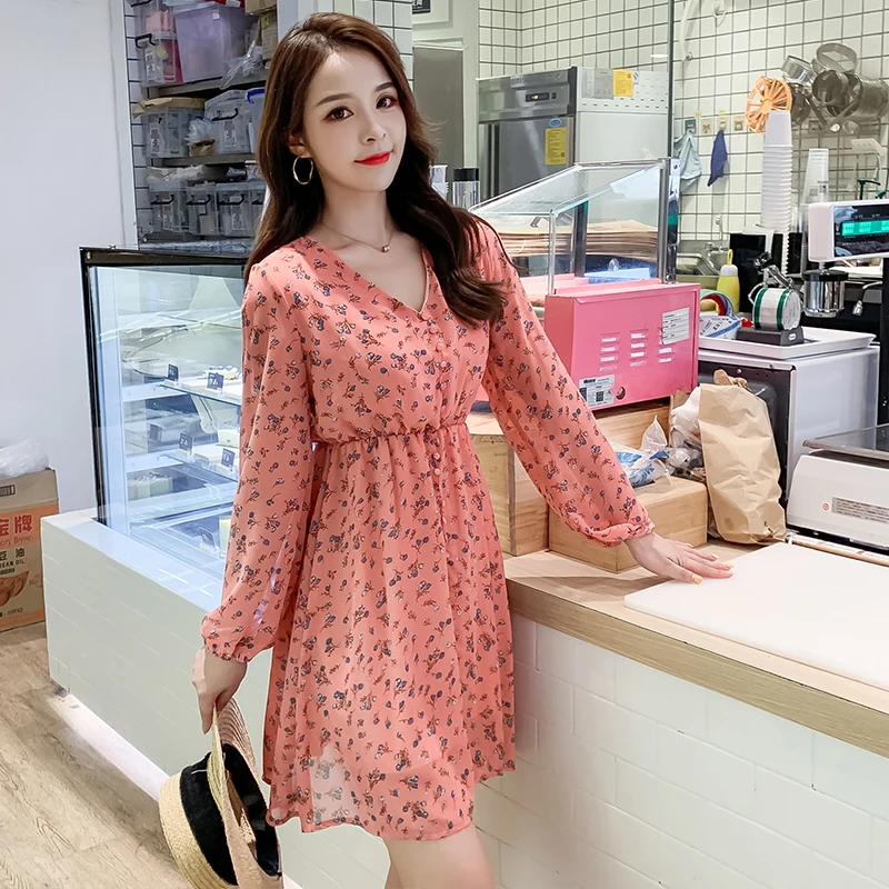 Шифоновое мини-платье Осеннее винтажное повседневное шикарное черное платье с