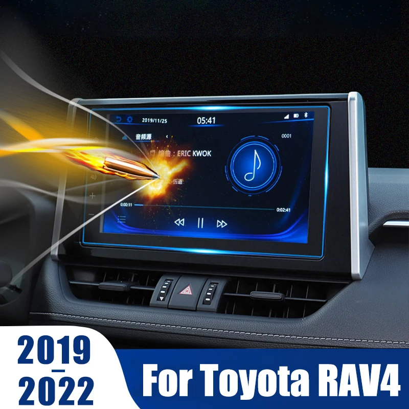 

For Toyota RAV4 XA50 2019-2021 2022 Car GPS Navigation Touch Display Tempered Glass Screen Protector Auto Interior Accessories