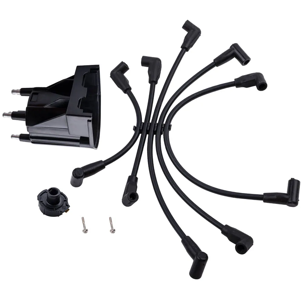 

Cap Rotor Distributor Spark Plug Wires for Volvo Penta 3.0 GL x5