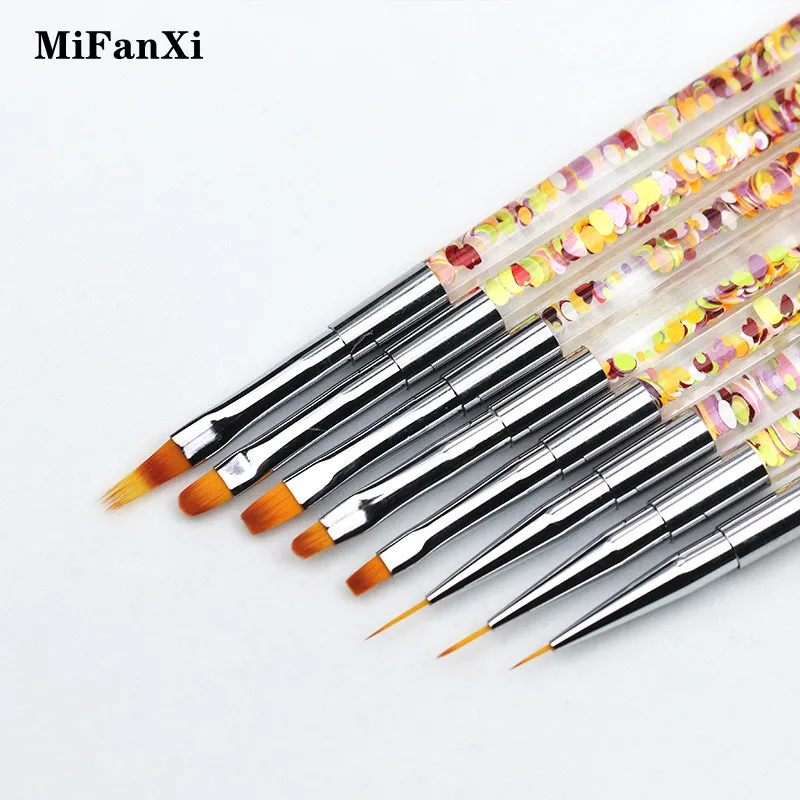 

Nail Art Acrylic French Painting Brush Flower Design Stripes Lines Liner DIY Drawing Pen Manicure Tool