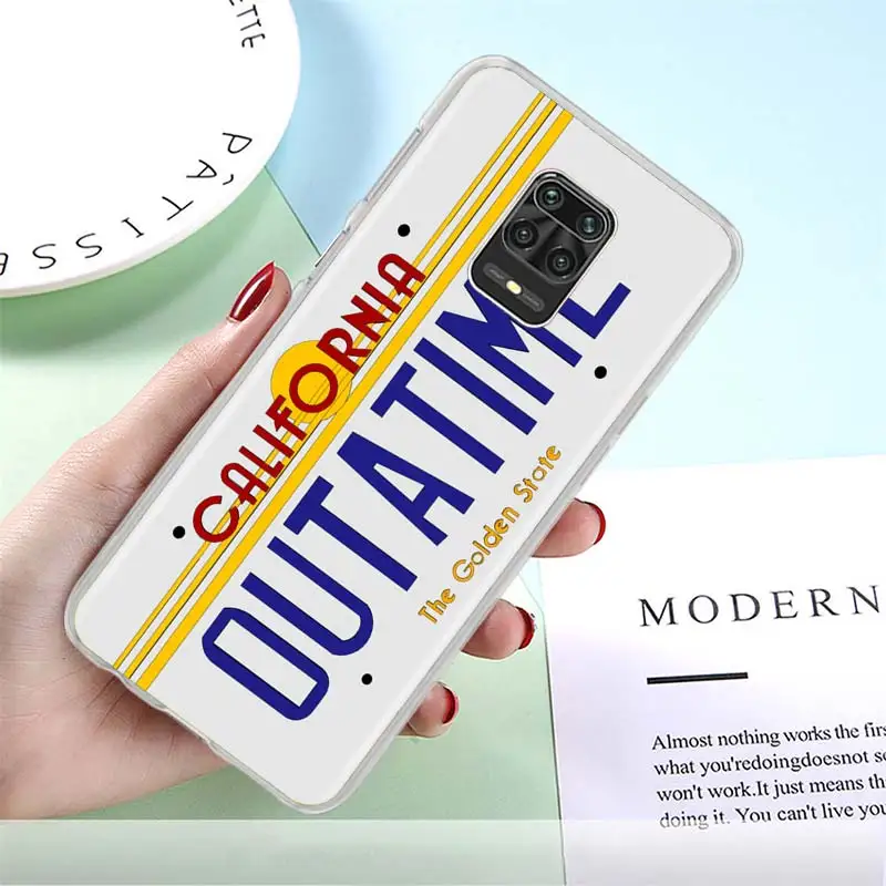 

Luxury Phone Case for Xiaomi Redmi Note 10 9S 9T 9 8 Pro 8T 7 7A 9A 9C K30 K40 Back To The Future Bumper Cover Shell Coque Funda