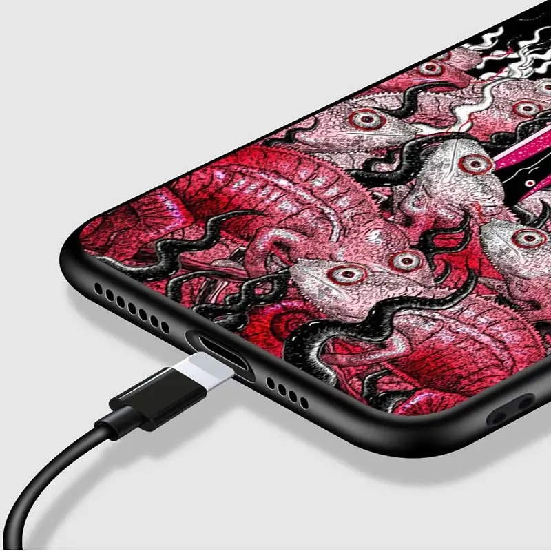 

Psychedelic Girl Art For Apple iPhone 12 Pro Max Mini 11 Pro XS Max X XR 6S 6 7 8 Plus 5S Soft Black Phone Case