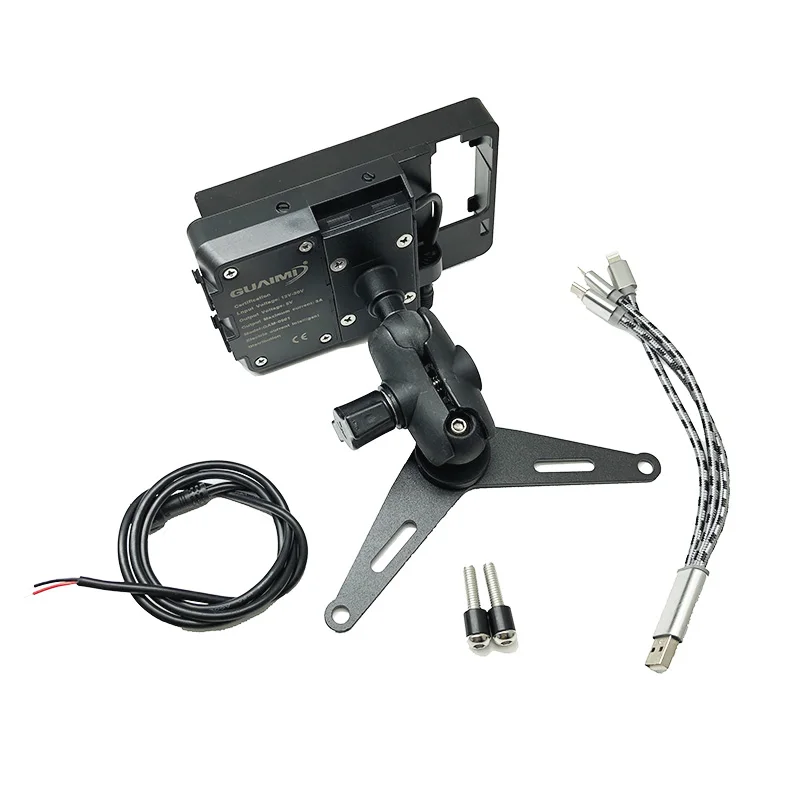 Мобильный телефон навигационный кронштейн USB зарядка водонепроницаемый для Kawasaki