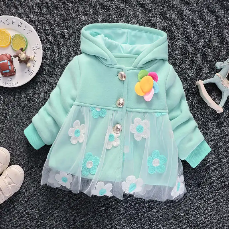 picture color Младенец bibicola куртки для маленьких девочек мода bebe мультфильм мех толстовки Верхняя одежда малышей Детская одежда детские спортивные куртки пальто - Цвет: picture color