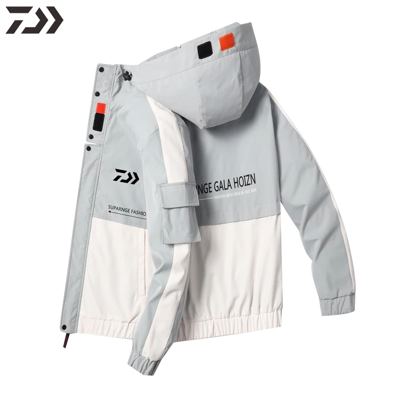 

Daiwa Fishing Wear Spring Summer Casual Sports Hooded Fishing Clothing Men's Breathable Fishing Jacket Sunscreen Fishing Jerseys
