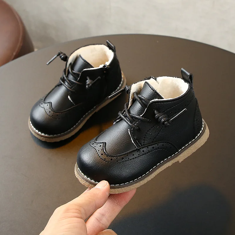 Зимние Детские хлопковые ботинки Martin для отдыха девочек Детская От 1 до 3 лет