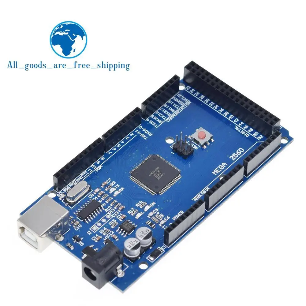 USB плата MEGA2560 MEGA 2560 R3 (ATmega2560 16AU CH340G) AVR макетная для arduino|Интегральные схемы| |