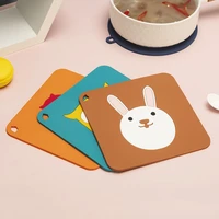 lovely coaster cartoon animal shape silicone coffee table cup mats pad heat insulation cup pads placemat kitchen accessories hot