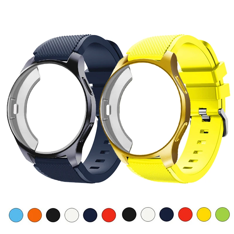 Чехол и защитный ремешок силиконовый для Samsung Galaxy watch 46 мм/42 мм Gear S3 Frontier band 42 |