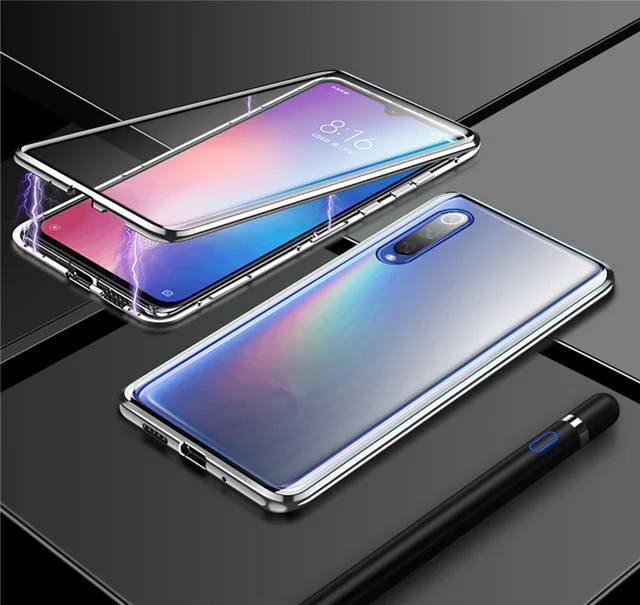 360 полный защитный чехол для samsung A50 магнитное заднее стекло на Galaxy A20 A30 A50 a 50 30 металлический адсорбционный чехол