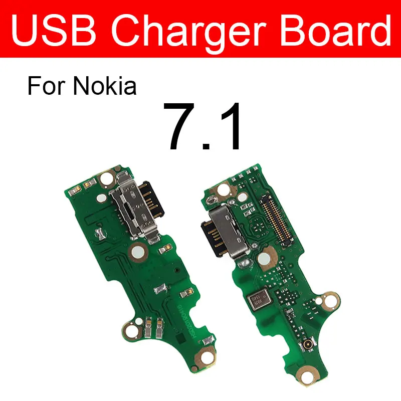 For Nokia 7.1 Charger USB Jack Board For Nokia 2 2.1 3 3.1 Plus 5 5.1 6 6.1 7 7.1 Plus 8 Charging USB Port Board Module Replacement Parts - Цвет: For Nokia 7.1