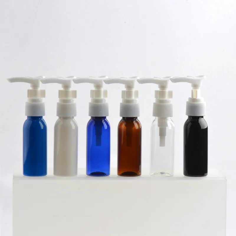 

50pcs 30ml Portable Travel Transparent Plastic Empty Cosmetic Sample Pump Bottle Lotion Bottle Alcohol-based Hand Sanitizer PET