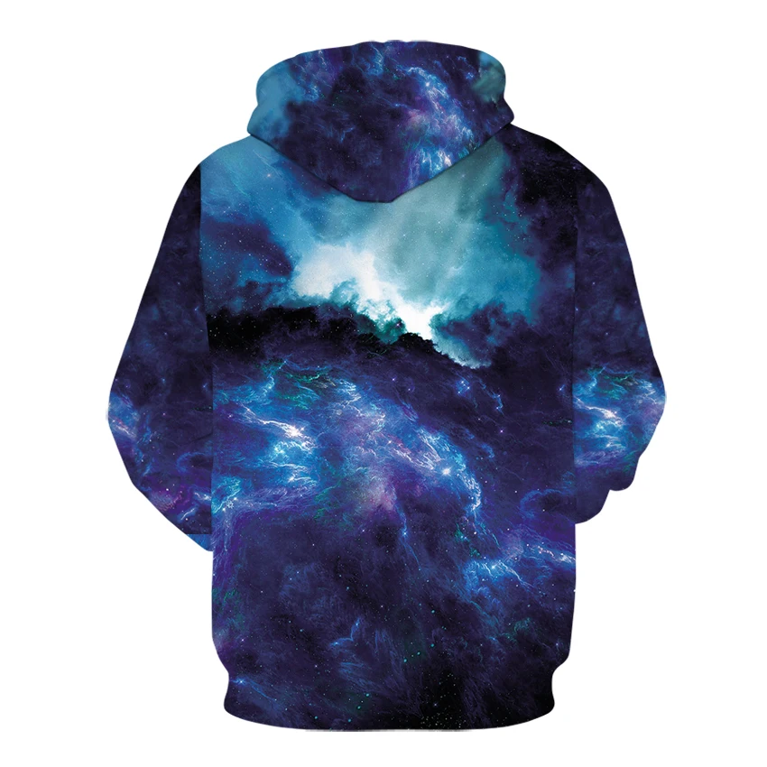 Худи с 3D принтом космоса и галактики повседневные пуловеры толстовки капюшоном
