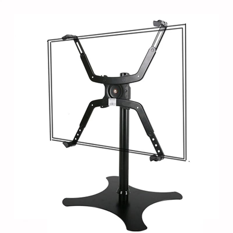 LCD-800, 360 градусов, настольная подставка для одного монитора 2"-45", держатель для экрана, рукоятка с полным движением, компьютерный Настольный держатель, без отверстия с адаптером