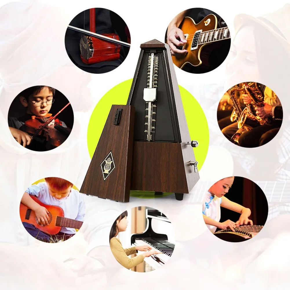 

Mechanical Metronome Piano GradeTest Special Guitar Guzheng Accurate Beat Rhythm Accurate Loud Sound Wood Color Practicing