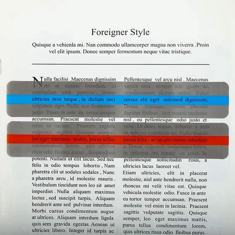 

16Pcs Multi-Colored Guided Reading Strips Colored Overlays Highlighter Multipurpose Bookmark Strip for Children