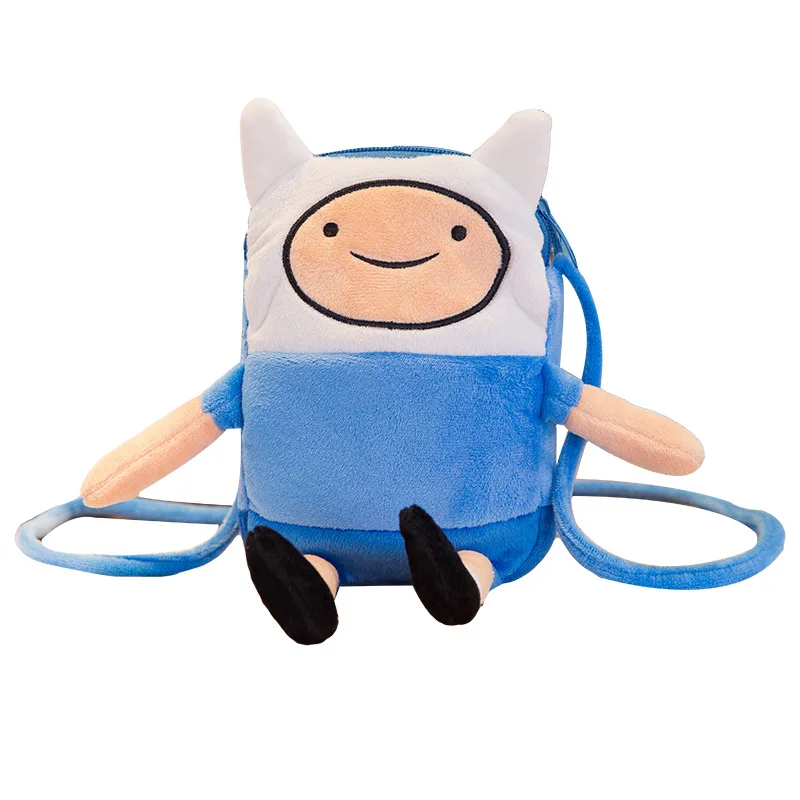 

Finn & Jake Figure Crossbody Bag Swag Rap Plush Coin Bag Phone Bag Anime Advanture Robert BMO Bag Stuffed Toys For Children