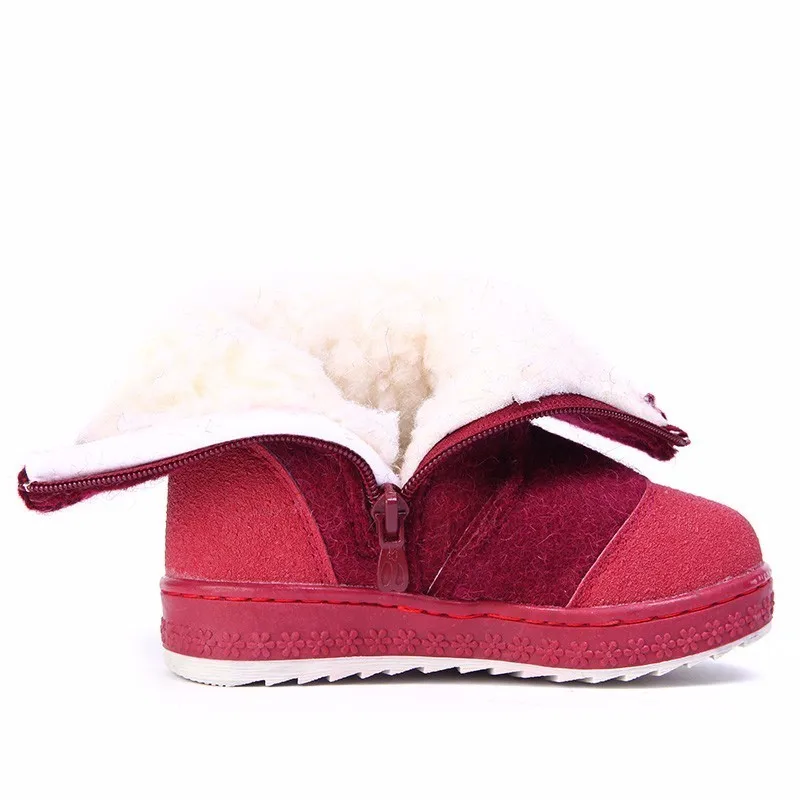 MMNUN Baby Boots For Girls Felt Children Shoes Winter warm boots baby Size 23 28ML9428|Сапоги| |