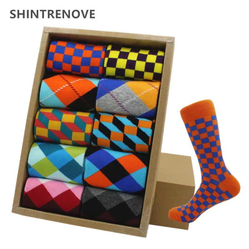 classic hot sale men socks funny casual business dress crew high quality socks color compression happy cotton socks for men