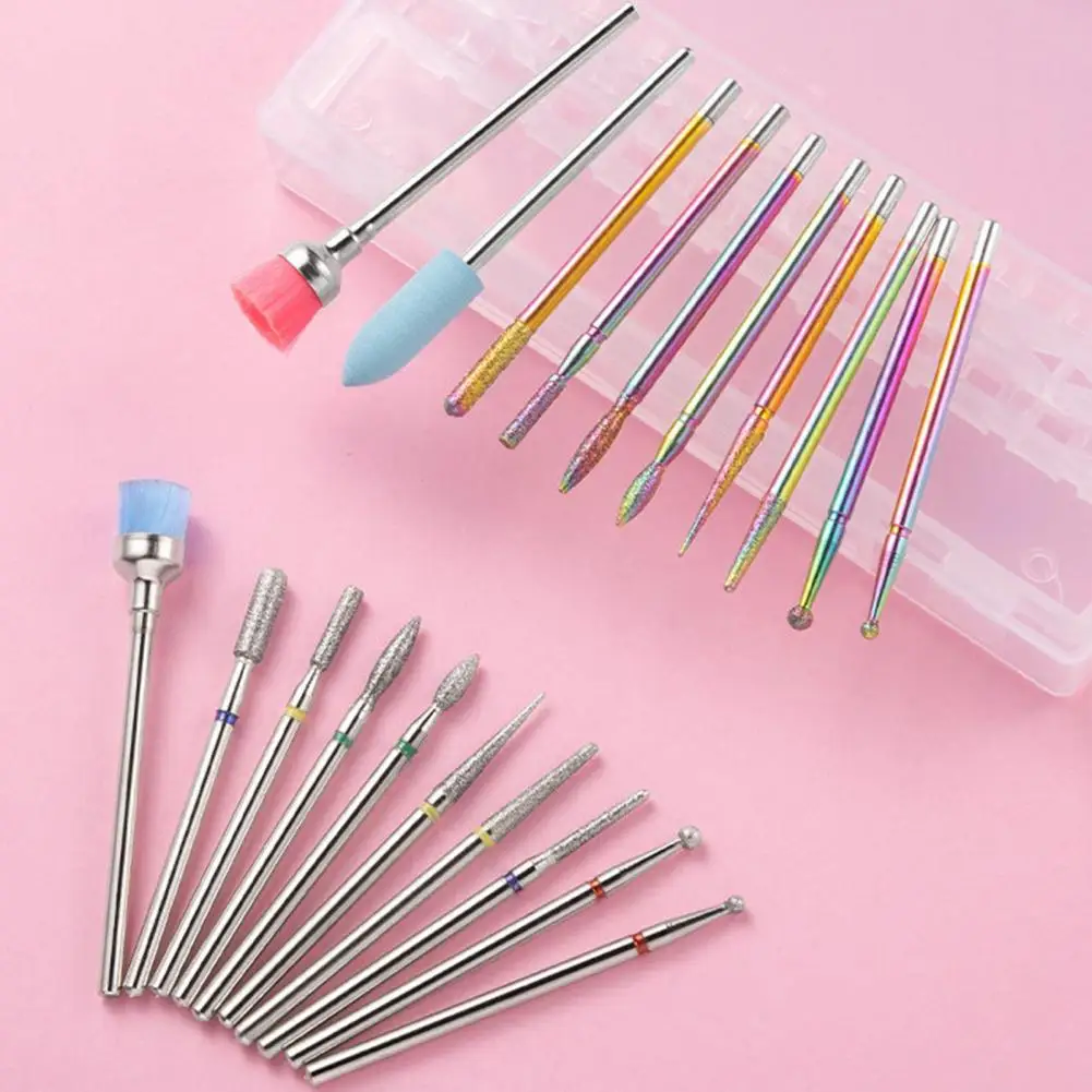 

10Pcs/Box Nail Drill Bit Rotery Electric Milling Cutters For Pedicure Manicure Files Cuticle Burr Nail Tools Accessories