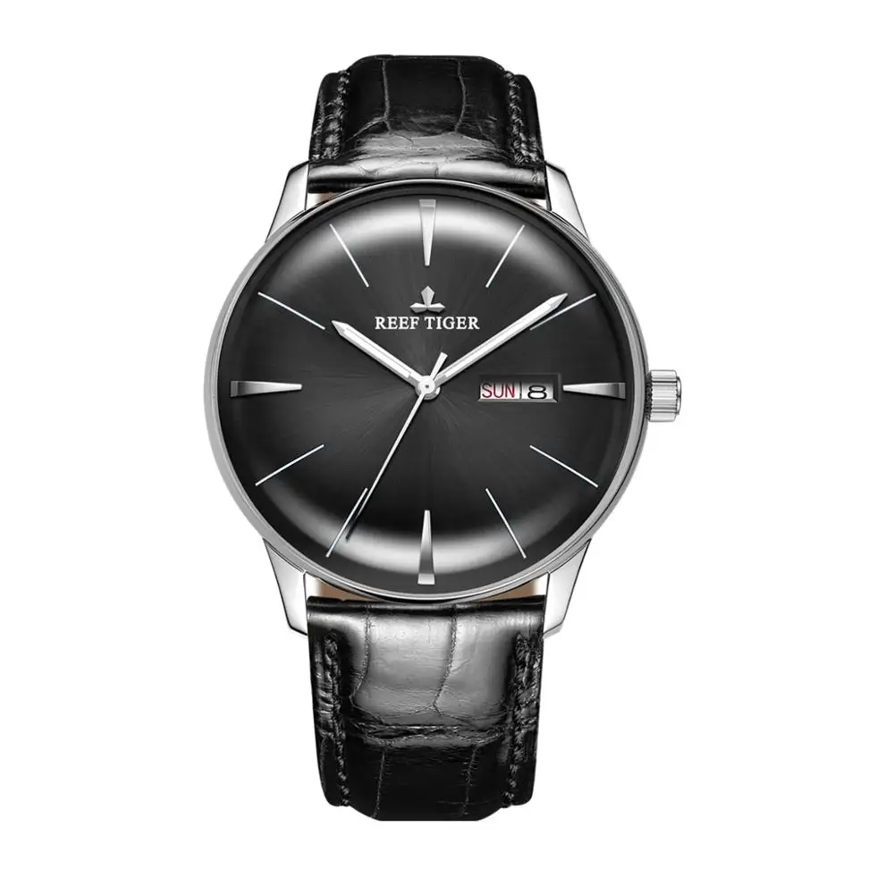men watch p6 Роскошные мужские часы, мужские автоматические механические наручные часы Reef Tiger, водонепроницаемые наручные часы, Модные Аналоговые часы montre homme RGA8238 - Цвет: men watch p6