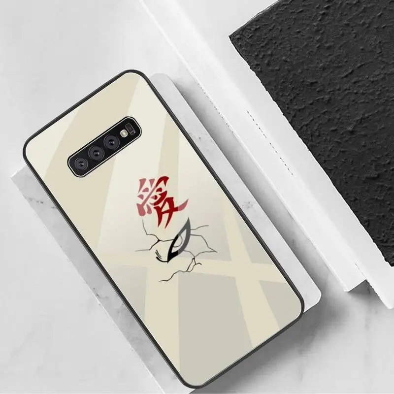

Japan Anime Naruto Gaara Phone Case Tempered Glass For Samsung S20 Plus S7 S8 S9 S10 Plus Note 8 9 10 Plus