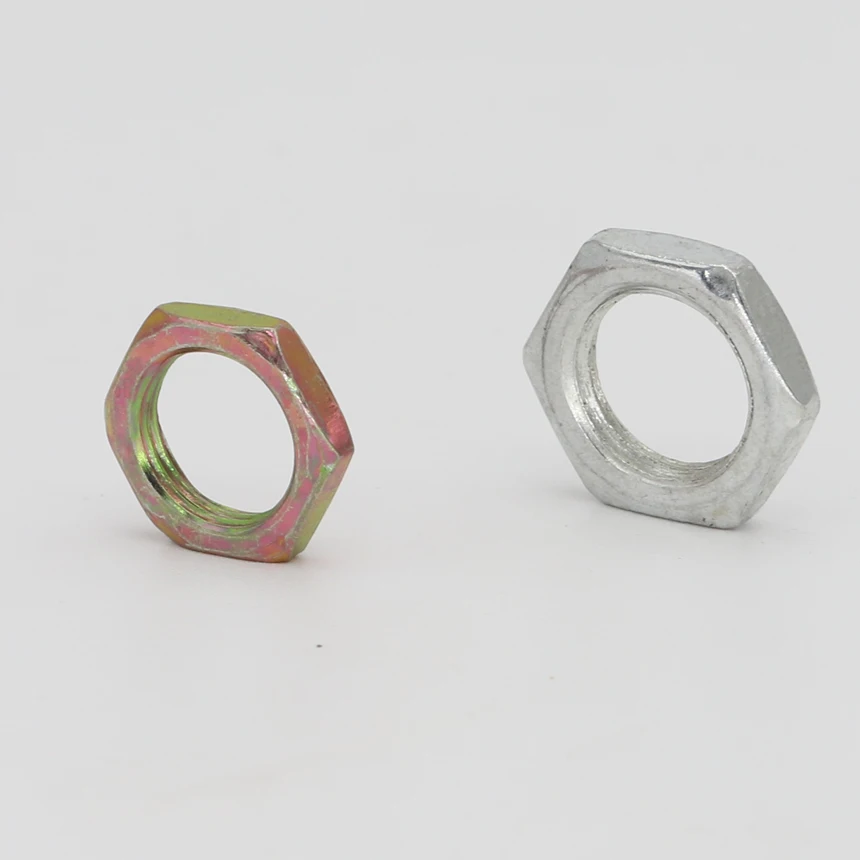 80 шт. М7 М7*0,75*2 М7x0,75x2 ID*Pitch*Thickness Цвет цинкового покрытия Гальванизированная углеродистая сталь Тонкая резьба шестигранная гайка на.