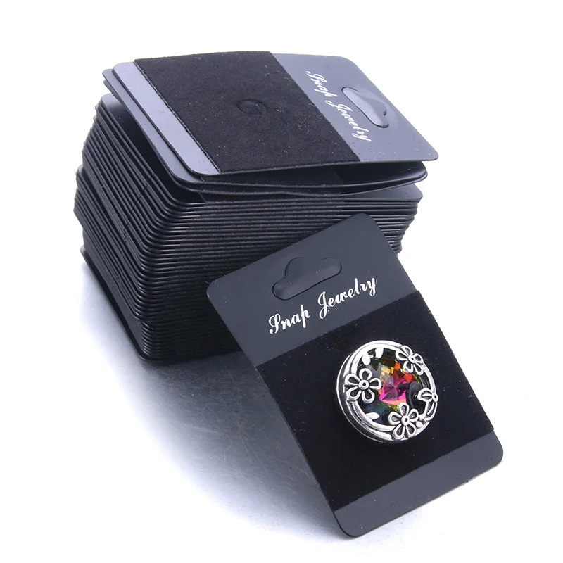 Витрина для ювелирных изделий несколько стилей 1 шт. 12 мм и 18 кнопки черный